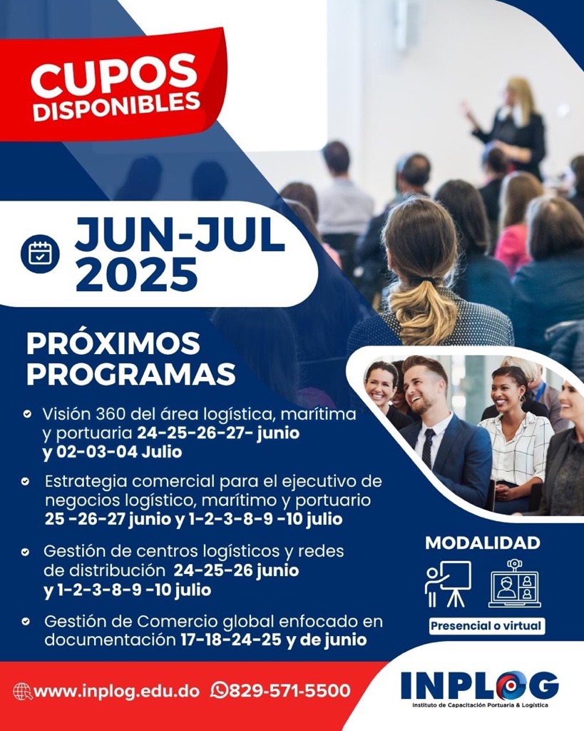 Cupos disponibles Junio-Julio 2025